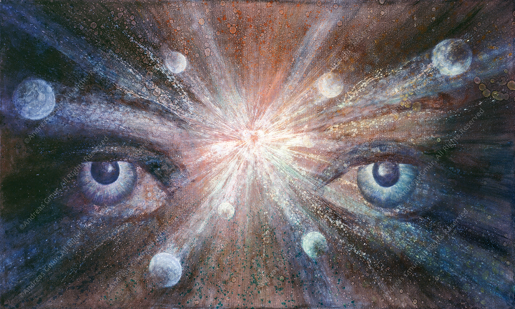"Cosmic Gaze" Print on Aluminium